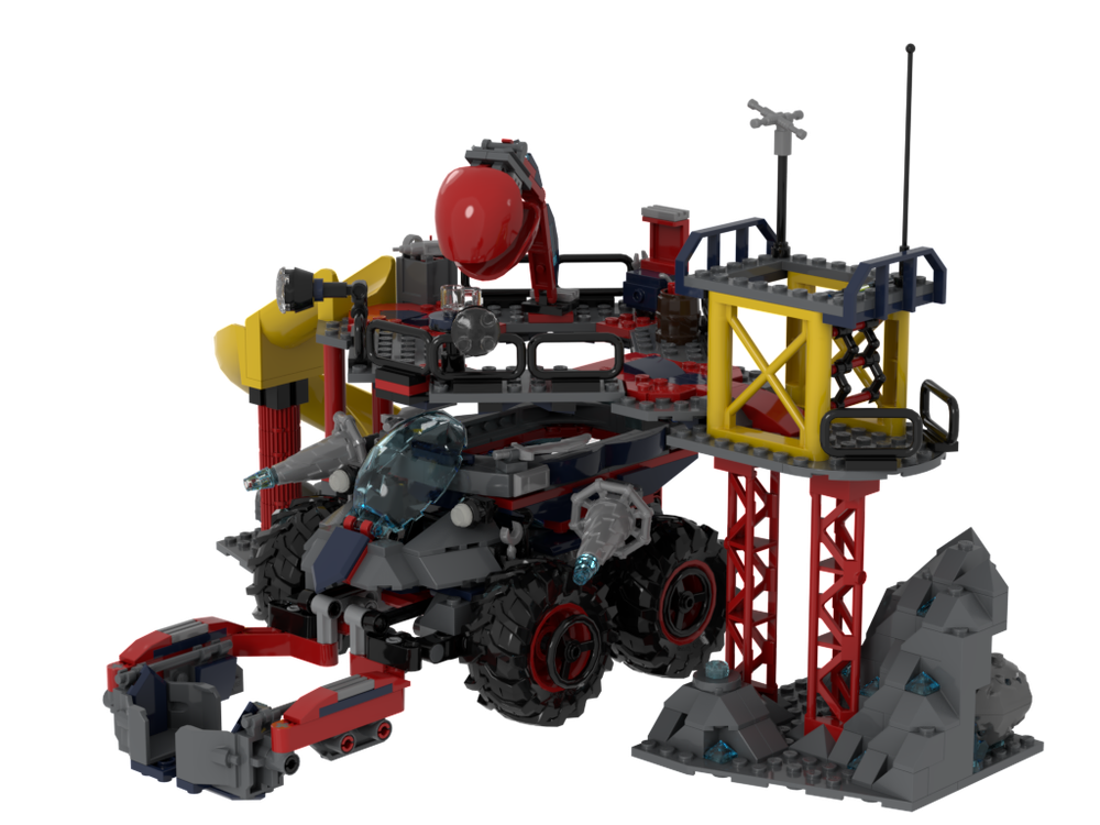 LEGO MOC Lunar Mining Command Base by Scorpio13 | Rebrickable - Build ...