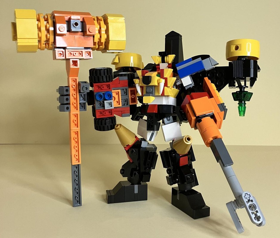 LEGO MOC-208743 SF-022A Star GaoGaiGar & Goldion Hammer Weapon Set by ...