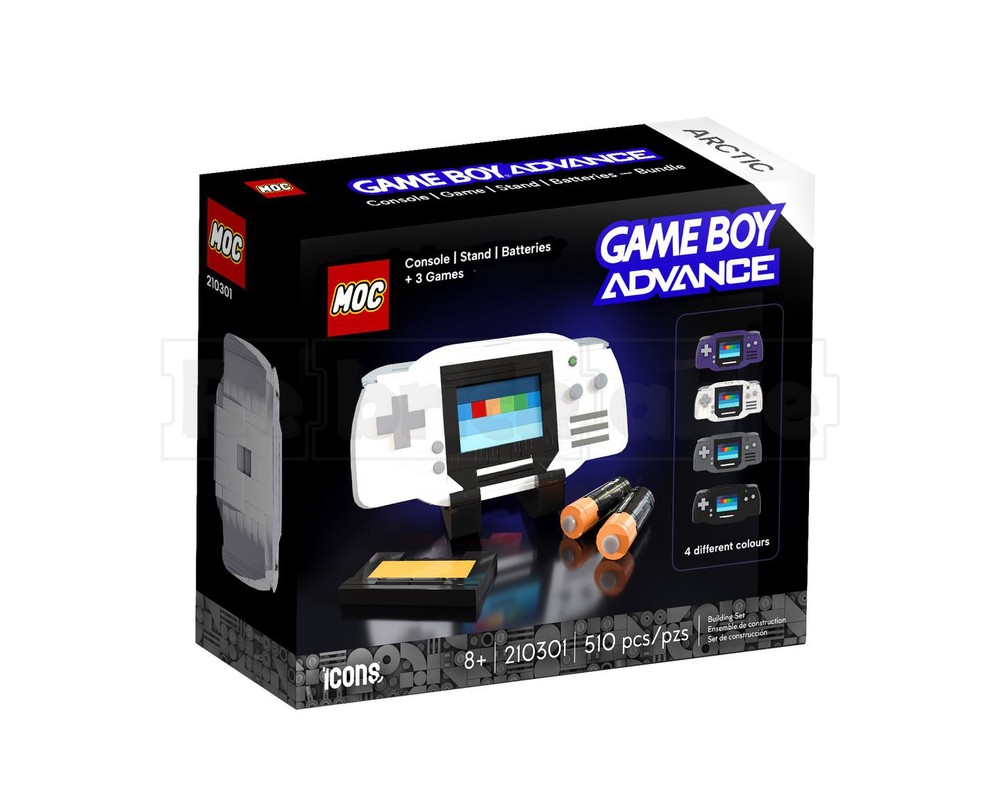 LEGO MOC Nintendo Game Boy Advance — Arctic White by Skyfoxbricks