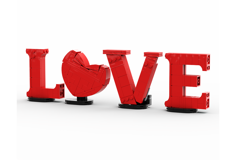 LEGO MOC Love lettering Valentine´s Day by CreatorExpert | Rebrickable ...