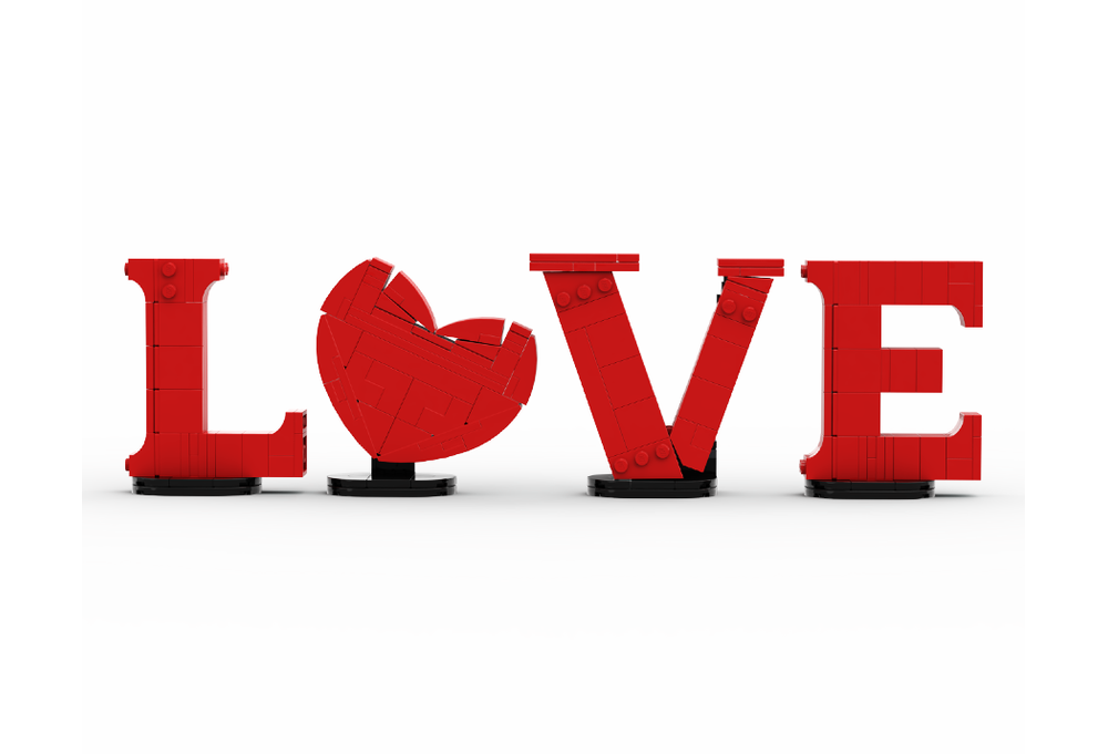 LEGO MOC Love lettering Valentine´s Day by CreatorExpert | Rebrickable ...