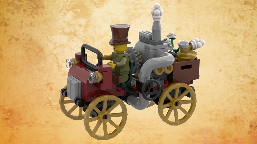 Steampunk Automobile Vehicle MOC