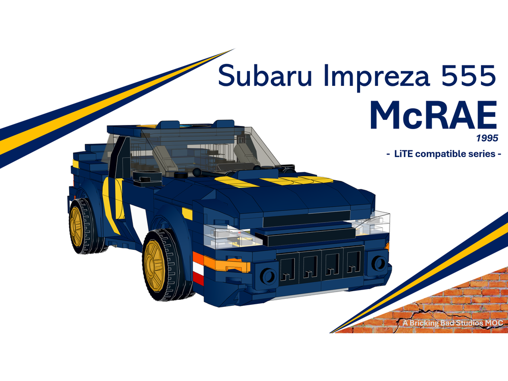 LEGO MOC Subaru Impreza-McRAE'95/RAC Rally'95-Impreza 555