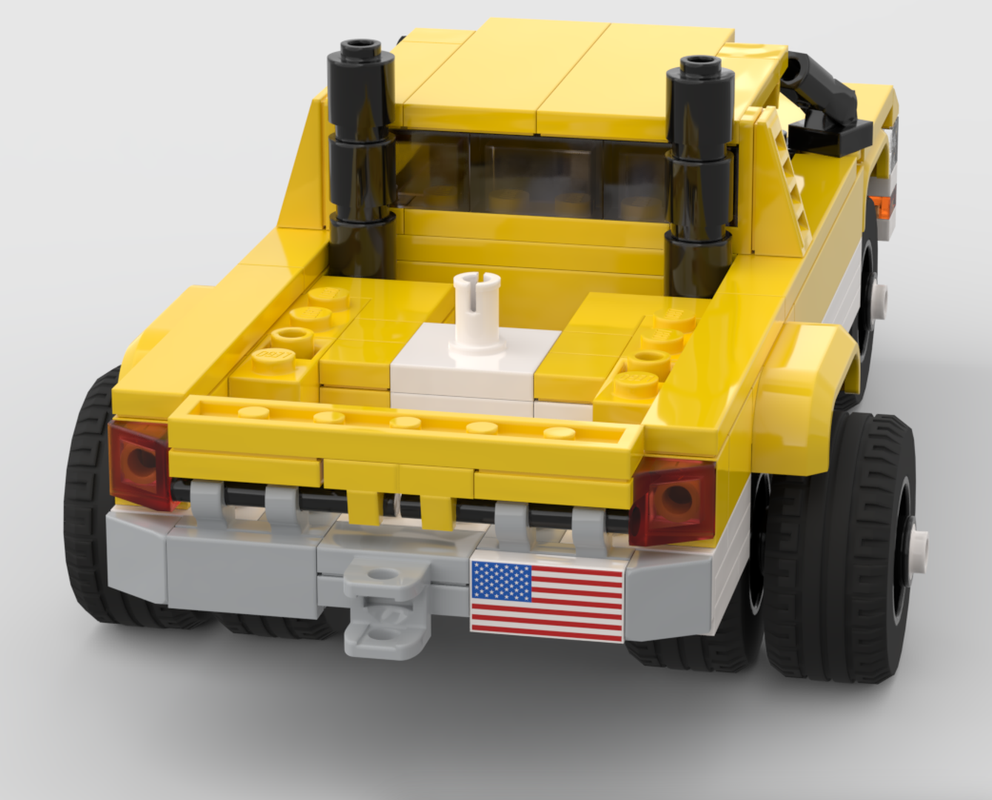 LEGO MOC-209401 First-Gen-Ram truck color and hitch modification by MB ...