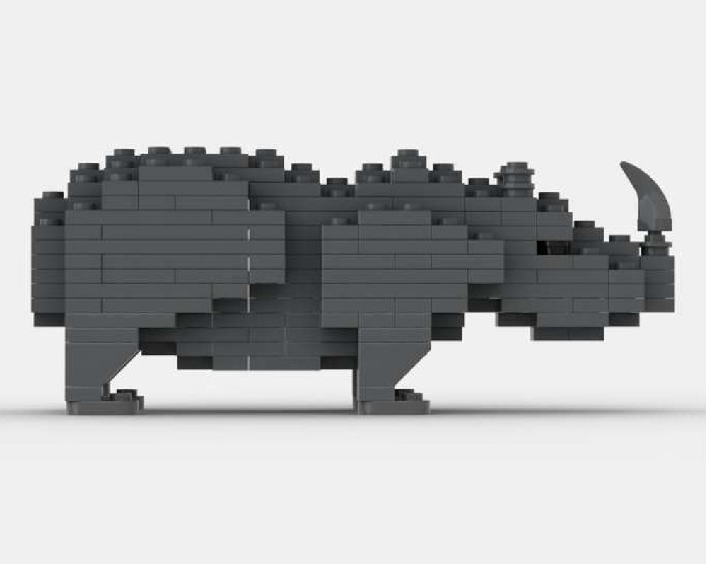 LEGO MOC-209408 Indian Rhino by Wildbrickcreations | Rebrickable ...