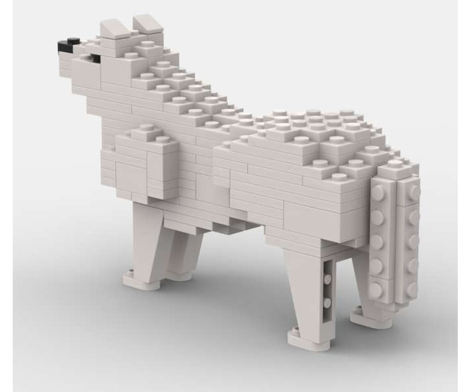 LEGO MOC-209422 Arctic Wolf by Wildbrickcreations | Rebrickable - Build ...