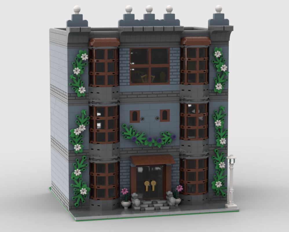 LEGO MOC 3 Stories Apartment Complex by Brickette | Rebrickable - Build ...