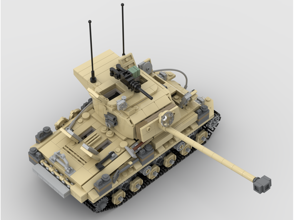 LEGO MOC-209478 M-51 Super Sherman by simonelovisa01 | Rebrickable ...