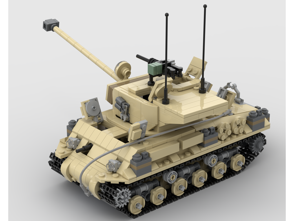 LEGO MOC-209478 M-51 Super Sherman by simonelovisa01 | Rebrickable ...