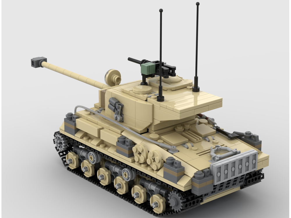 LEGO MOC-209478 M-51 Super Sherman by simonelovisa01 | Rebrickable ...