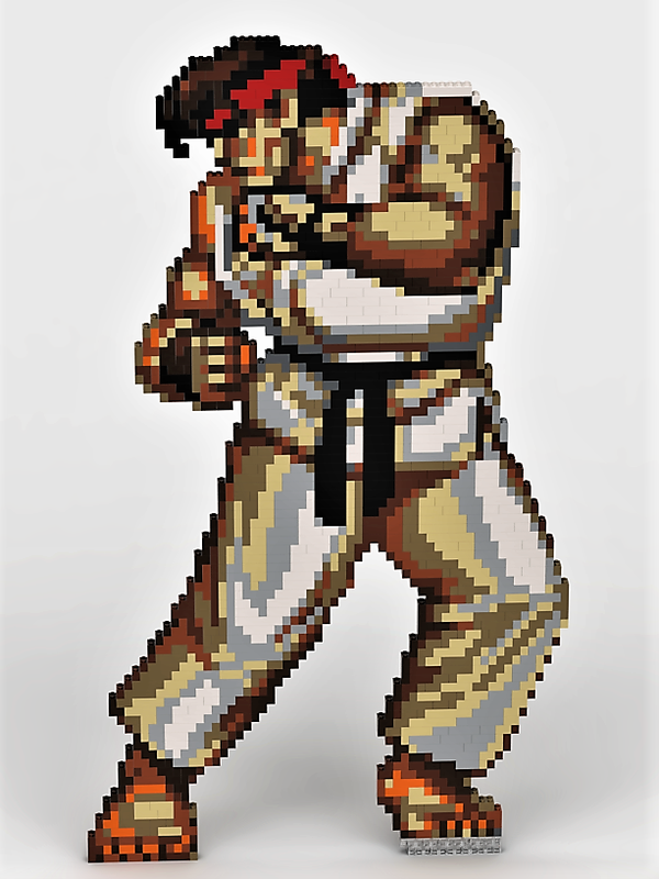 Ryu Street Fighter III Videogames Neo-Geo Pixel Art Sticker by  Mr-Retropixel