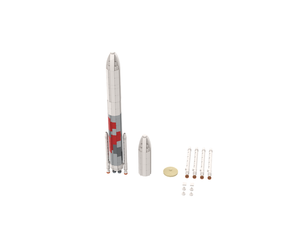 LEGO MOC-209517 ULA Vulcan-Centaur rocket 1:220 scale by ...