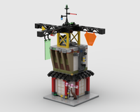 Modular Cyberpunk City - Tea House and Power Station