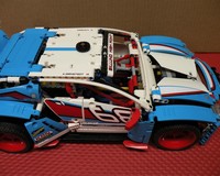 42077 Rally Car functional steering wheel with tilt