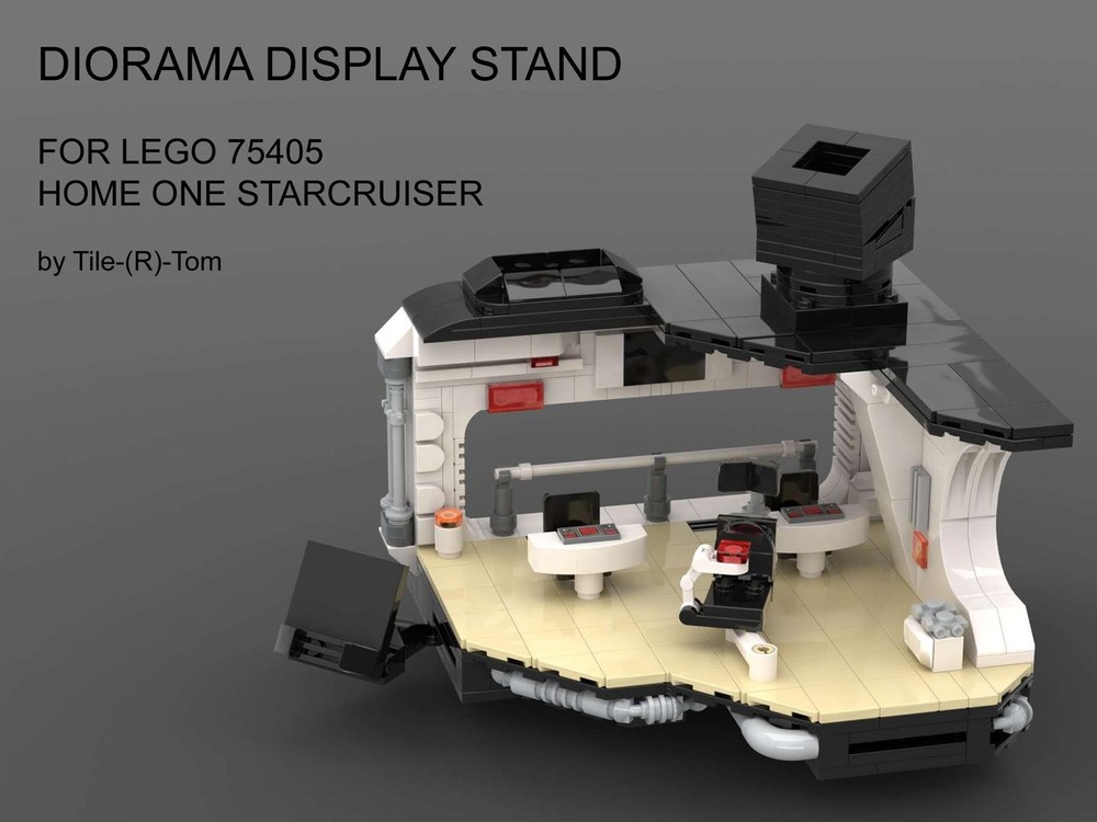 LEGO MOC Diorama Display Stand for 75405 Home One Starcruiser by Tile ...