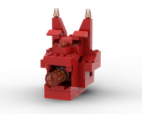 Fire Breathing Red Dragon Head