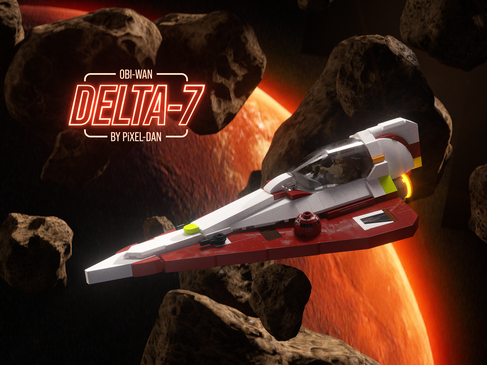 Episode Star Wars The Clone Wars 1x1 LEGO MOC PiXEL-DANs Delta-7