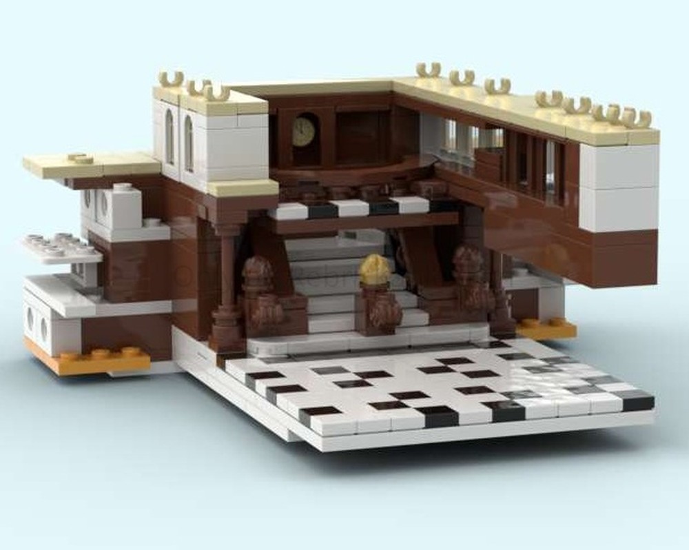 LEGO MOC-210085 Titanic Grand Staircase, Dome roof and Funnel ...