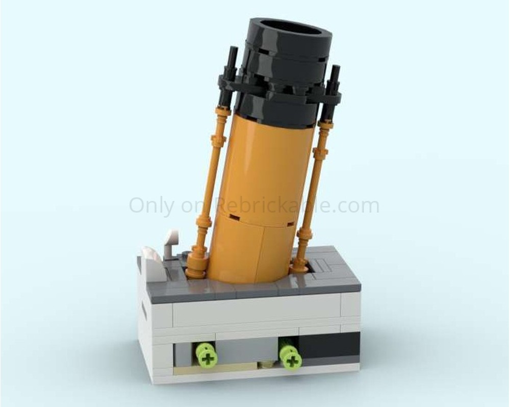 LEGO MOC-210085 Titanic Grand Staircase, Dome roof and Funnel ...