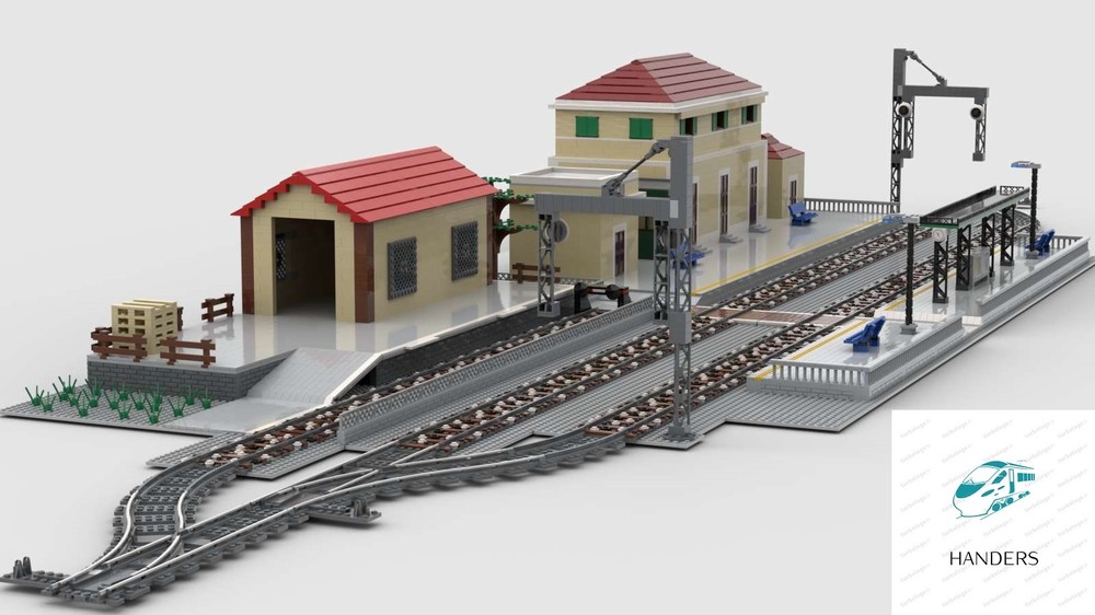 LEGO MOC-210089 Secondary Line Station by Handers | Rebrickable - Build ...