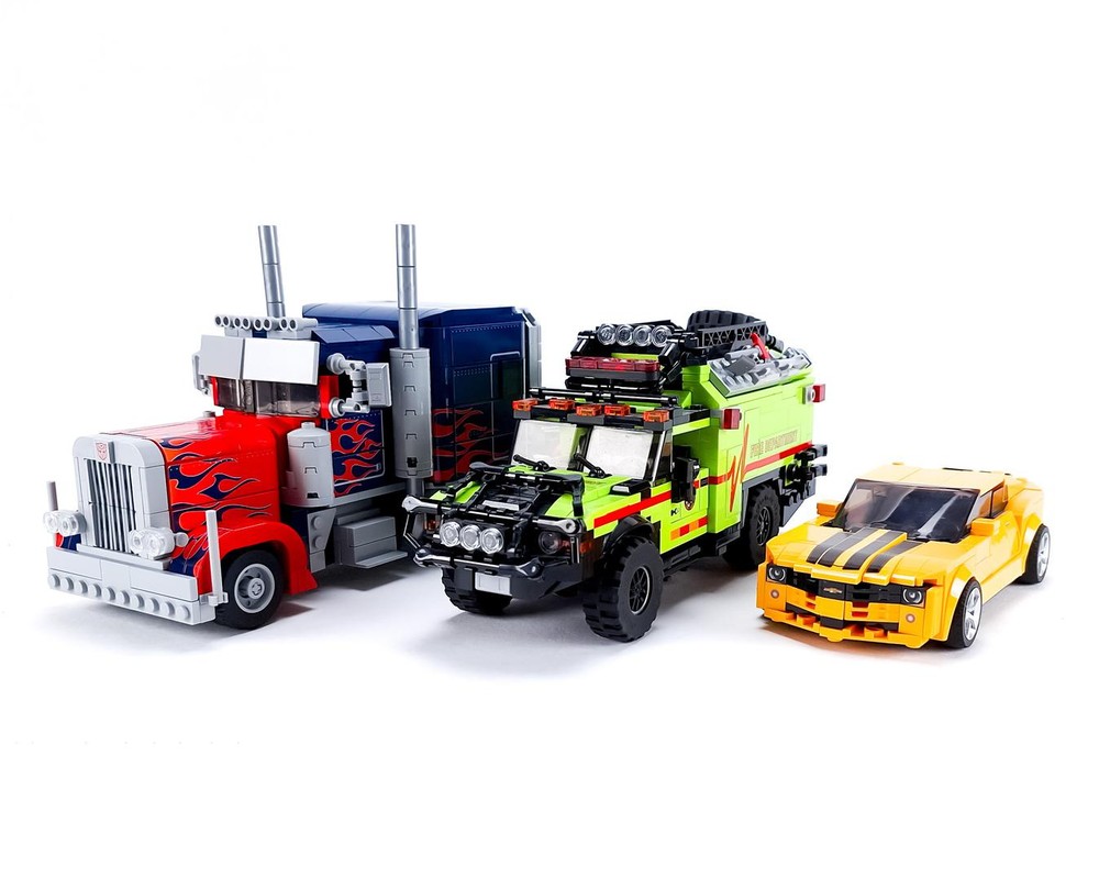 LEGO MOC-210122 Transformers bundle: Optimus Prime, Bumblebee, Ratchet ...