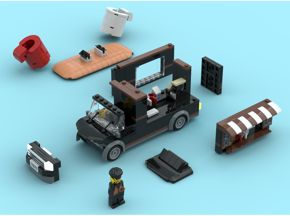 LEGO MOC Coffee Truck by elldaimo | Rebrickable - Build with LEGO