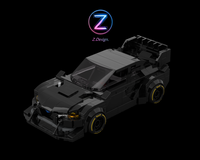 LEGO MOC Subaru WRX Project Midnight by Z.Design