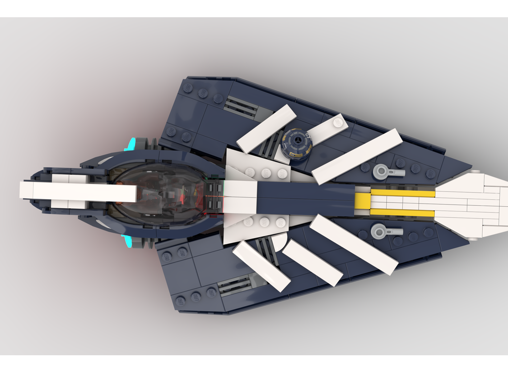 LEGO MOC-210206 Plo Koon Delta 7 Jed Starfighter (minifigure scale