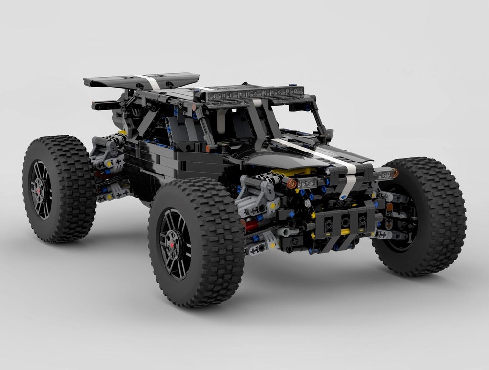 LEGO MOC-210242 4WD RC Race Buggy (Black) + BuWizz MOD by Didumos