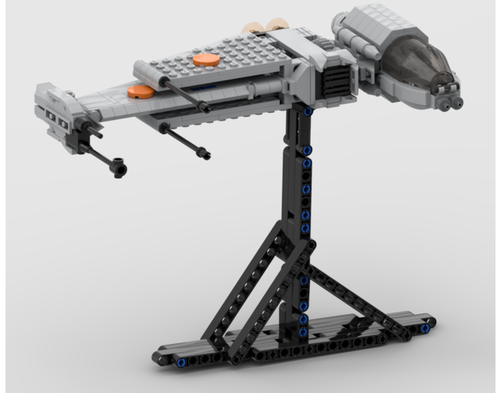 LEGO MOC-210376 B-wing with geared wings and cockpit by mickcorp ...