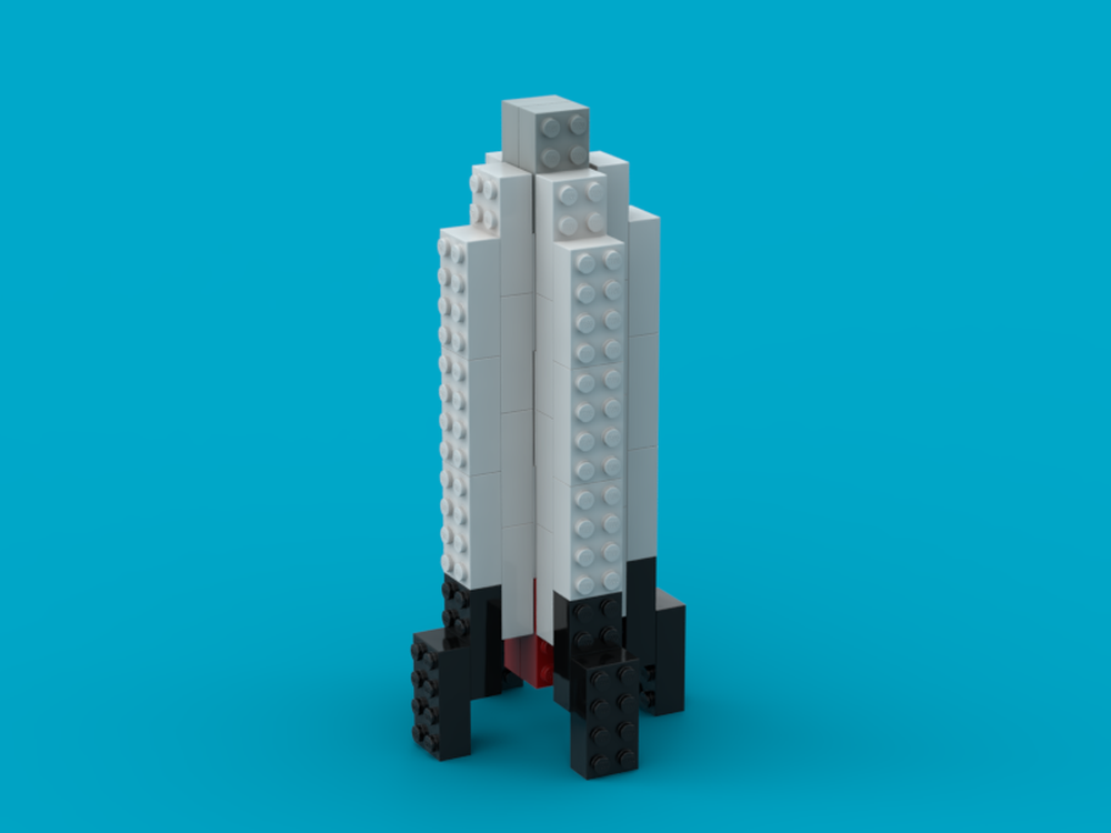 LEGO MOC-210410 2x4 Rocket by diddesen | Rebrickable - Build with LEGO