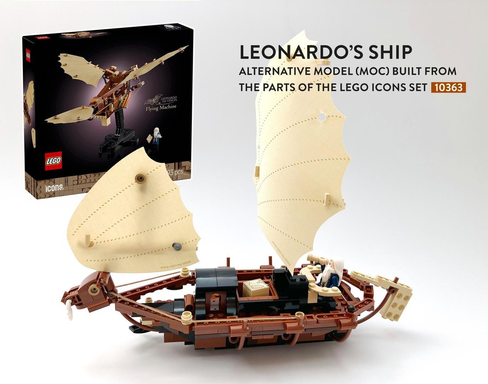 LEGO MOC 10363 Leonardo's ship by inidatti | Rebrickable - Build