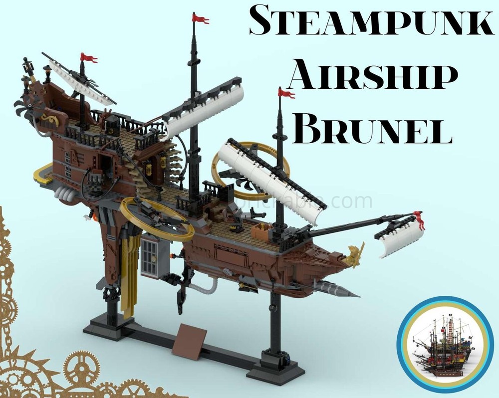 Steampunk Pirate Airship "Brunel"