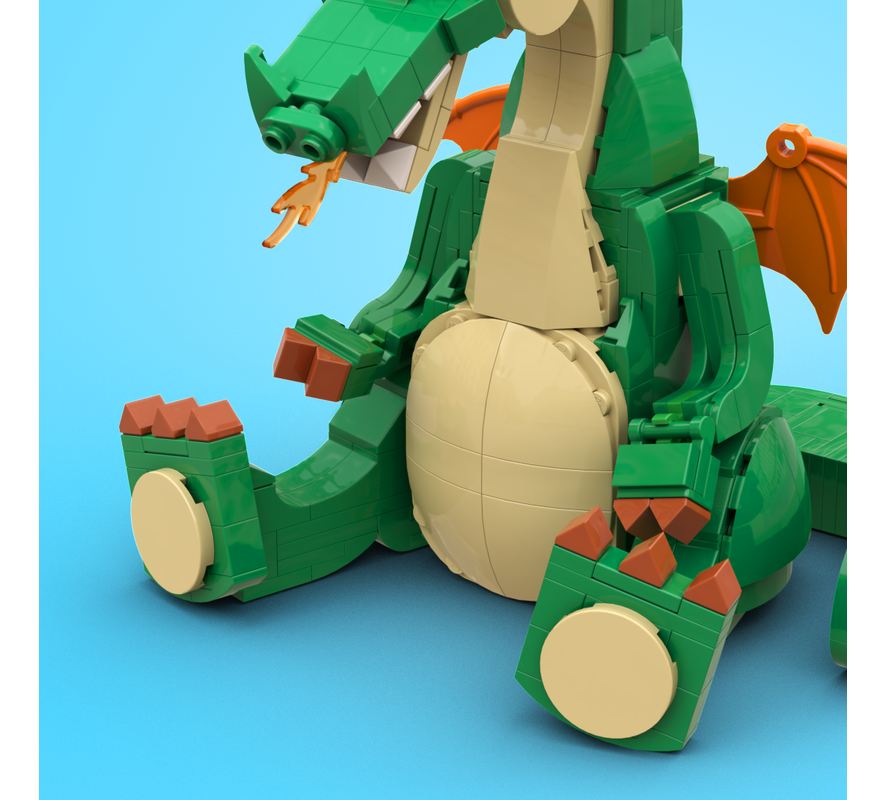 LEGO MOC Cute Dragon by brickfolk | Rebrickable - Build with LEGO