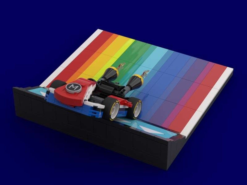 LEGO MOC-210832 Rainbow road glider ramp by Henktor | Rebrickable ...