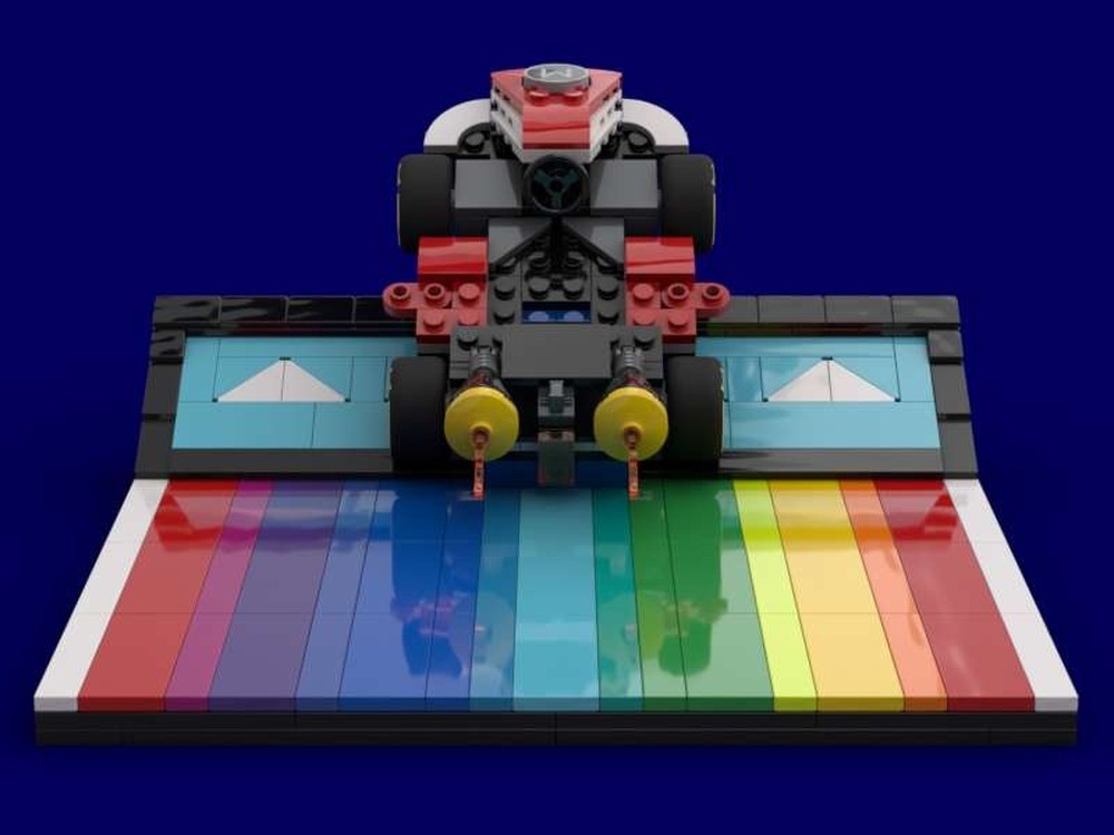 LEGO MOC-210832 Rainbow road glider ramp by Henktor | Rebrickable ...