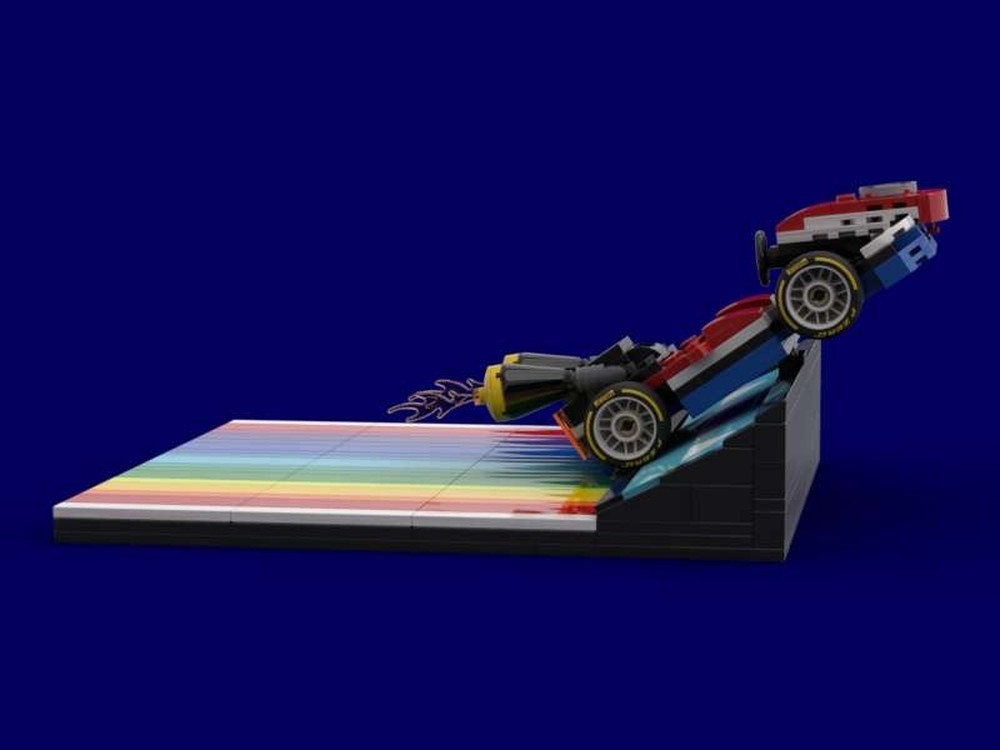 LEGO MOC-210832 Rainbow road glider ramp by Henktor | Rebrickable ...