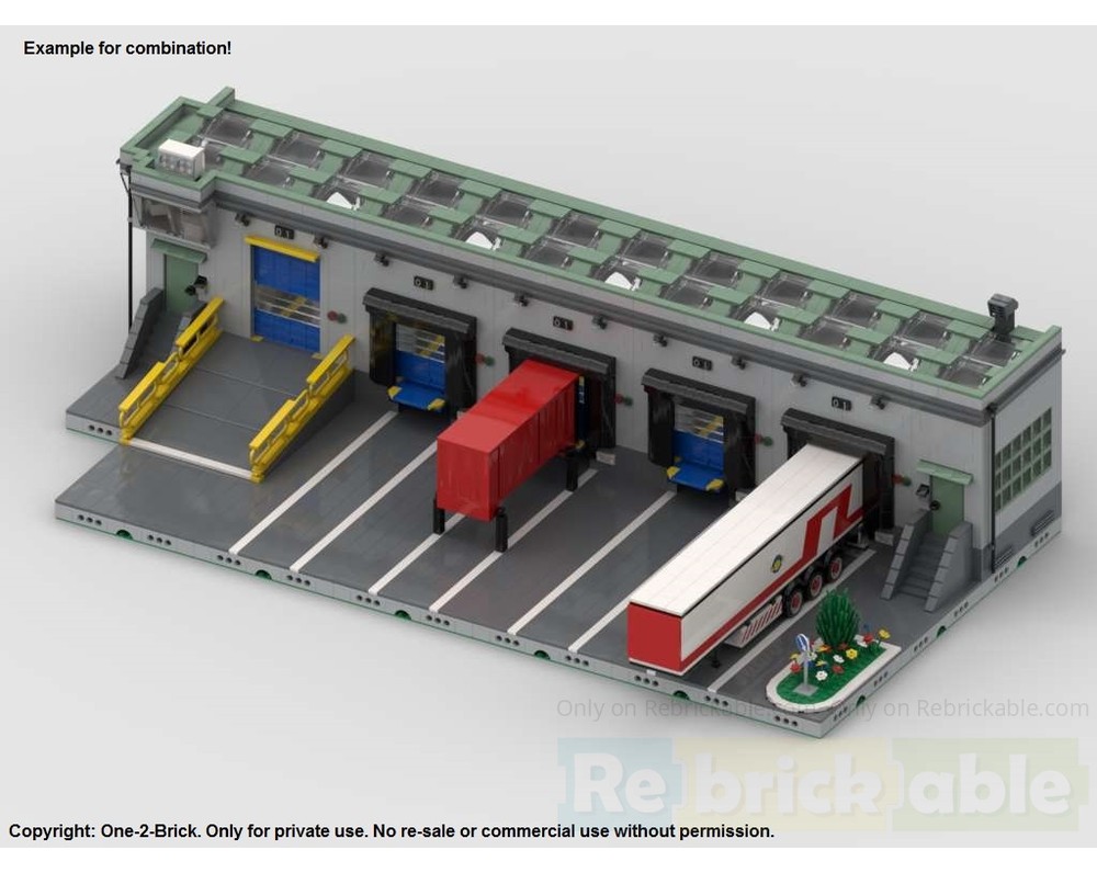 LEGO MOC Modular Logistics Center - Loading Dock by ONE-2-BRICK ...