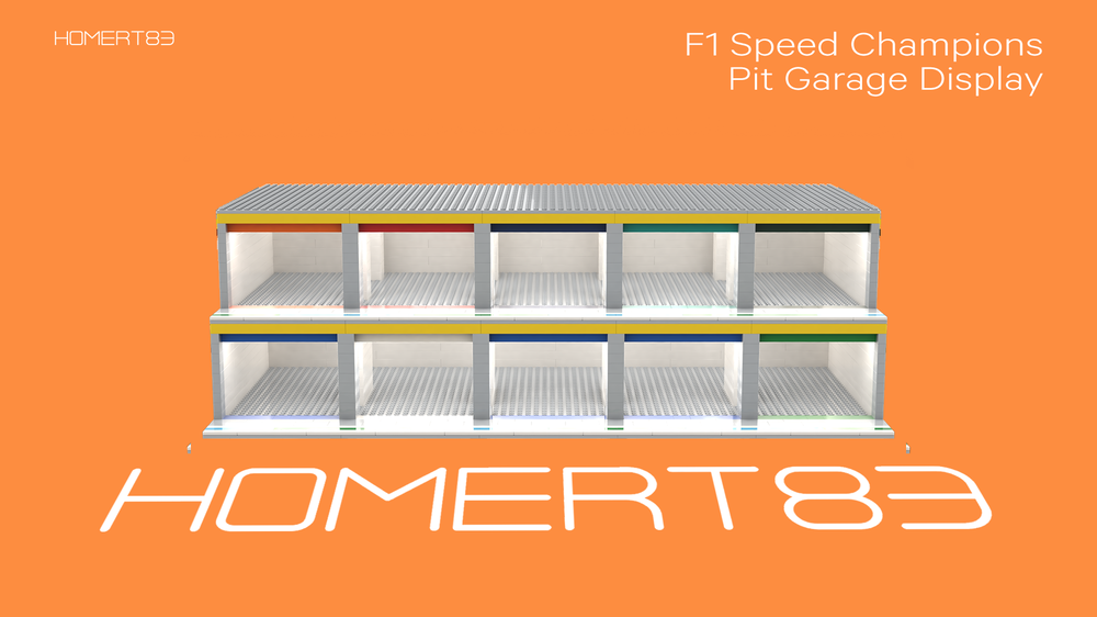 LEGO MOC-210986 Formula One F1 Speed Champions Garage Display by ...
