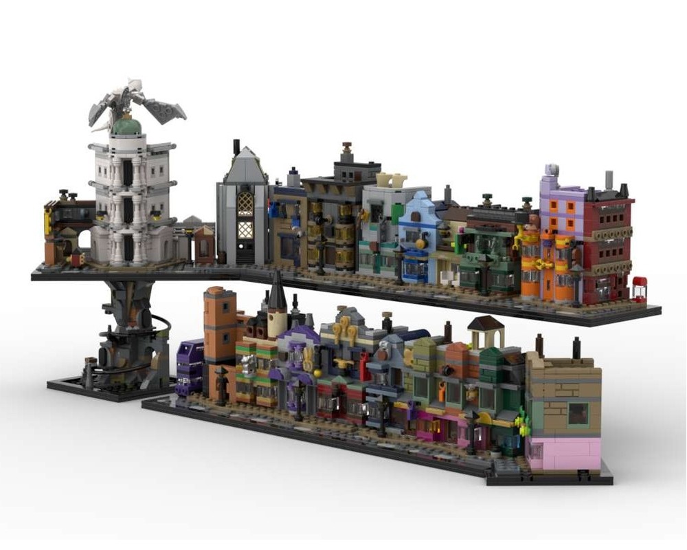 LEGO MOC-211043 76444 Wizarding Shops Expansion Gringotts Mine