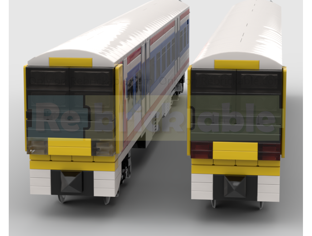 LEGO MOC-211075 4-Wide Class 165 Networker Turbo 2-Carriage DMU Train ...