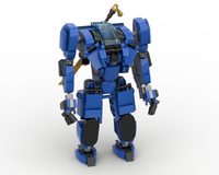 Blue mech suit