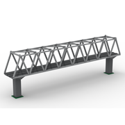 Truss bridge for train