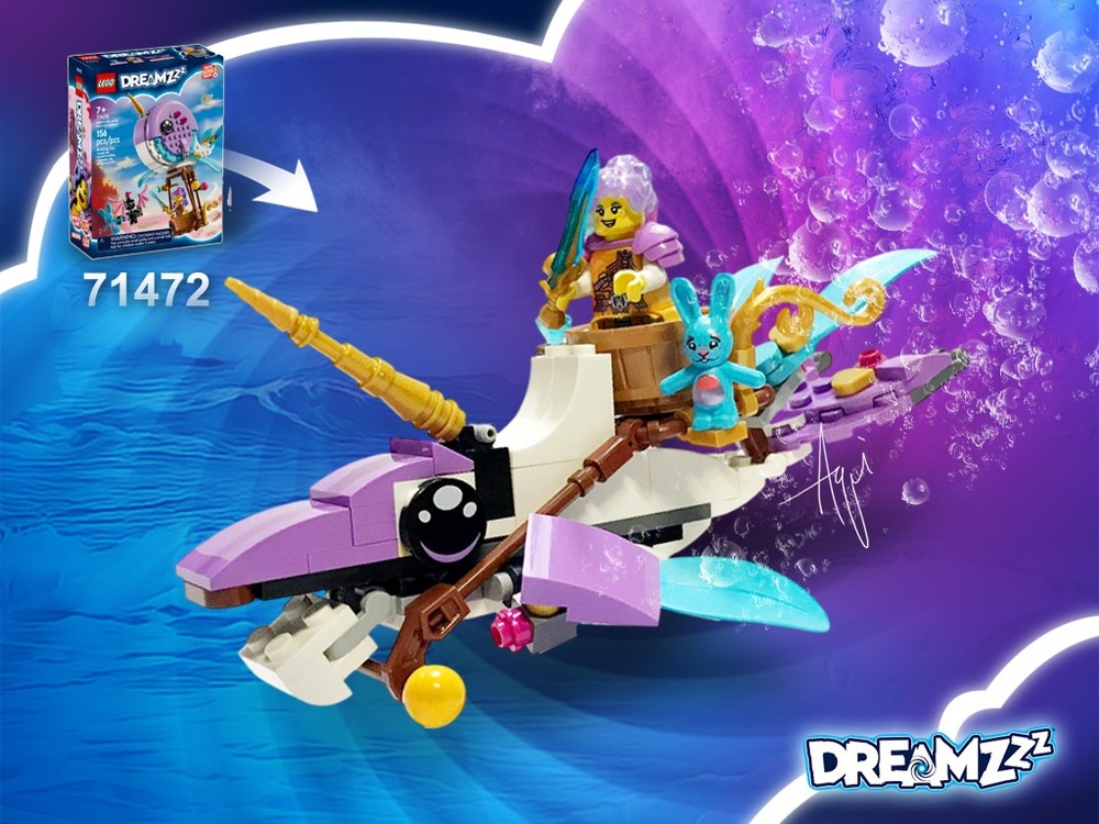 LEGO MOC-211212 71472 Izzie's Narwhal by Agilinzzz | Rebrickable