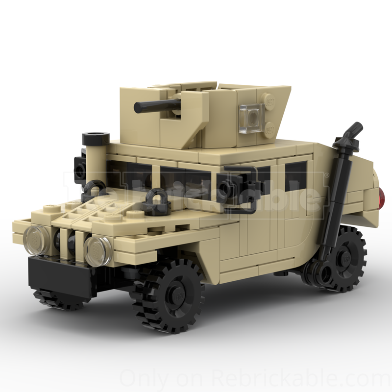 LEGO MOC Humvee with turret by bricktingsmon | Rebrickable - Build with ...