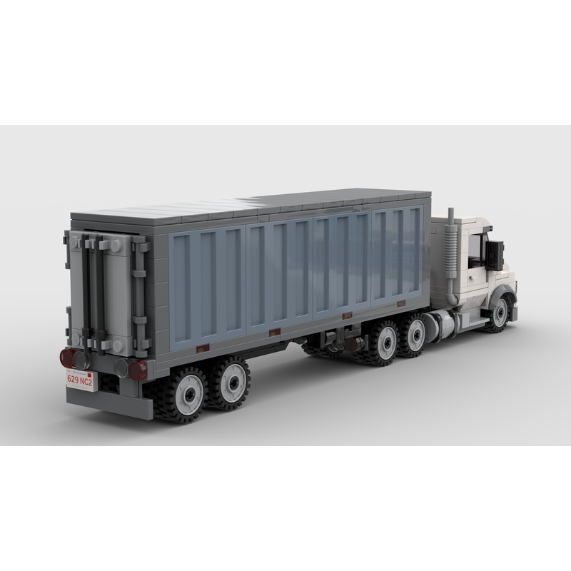 LEGO MOC Kenworth T880 Day Cab Heavy Hauler with Container Trailer by