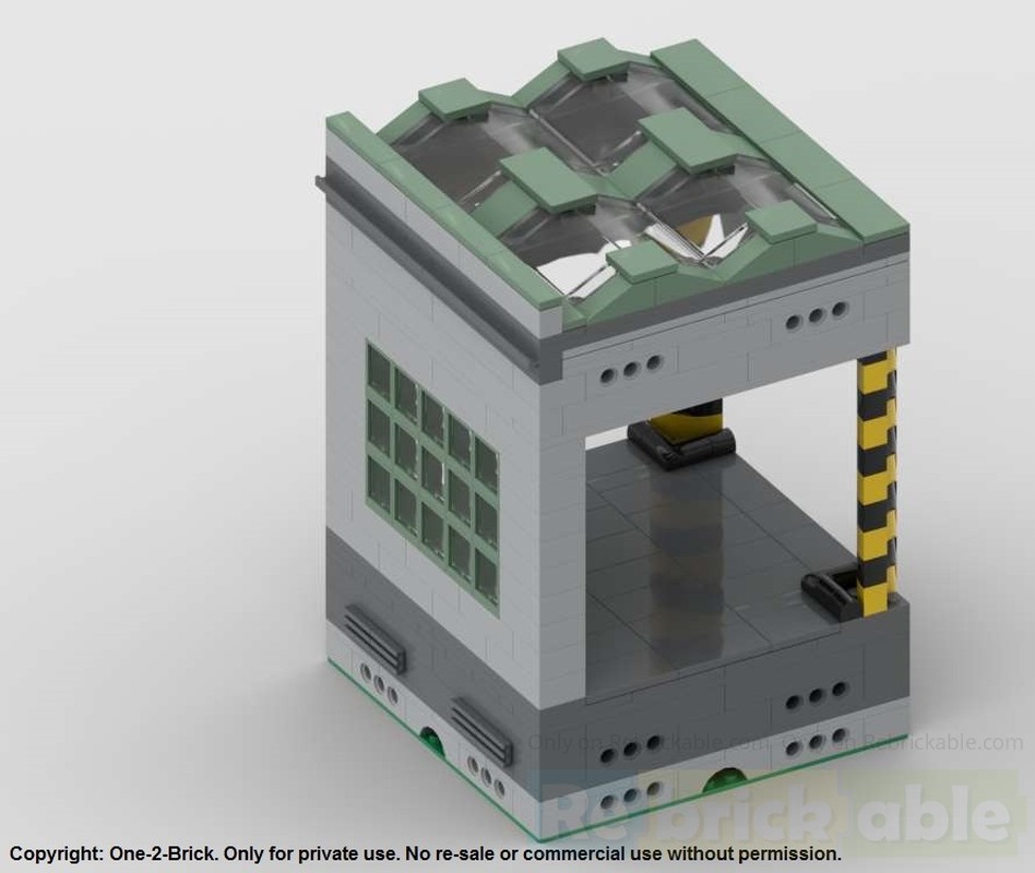 LEGO MOC-211435 V2: Modular Logistics Center - Rear Section by ONE-2 ...