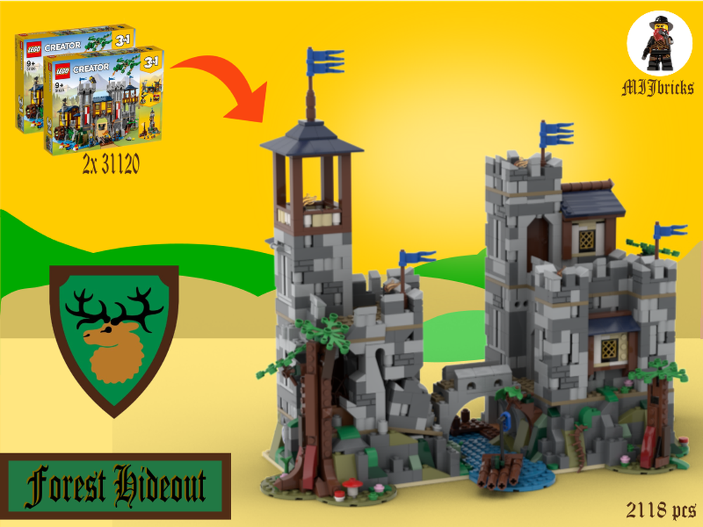 LEGO MOC Forest Hideout (2x 31120) by MIJbricks | Rebrickable