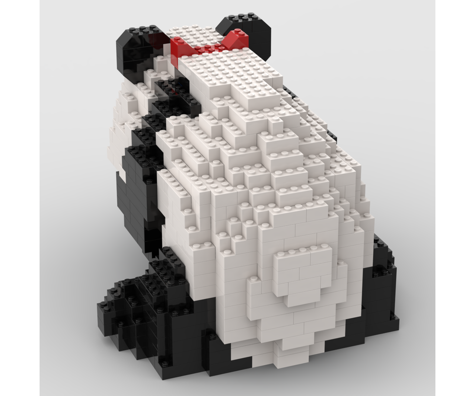 LEGO MOC-211495 sitting panda by brick_squirrel | Rebrickable - Build ...