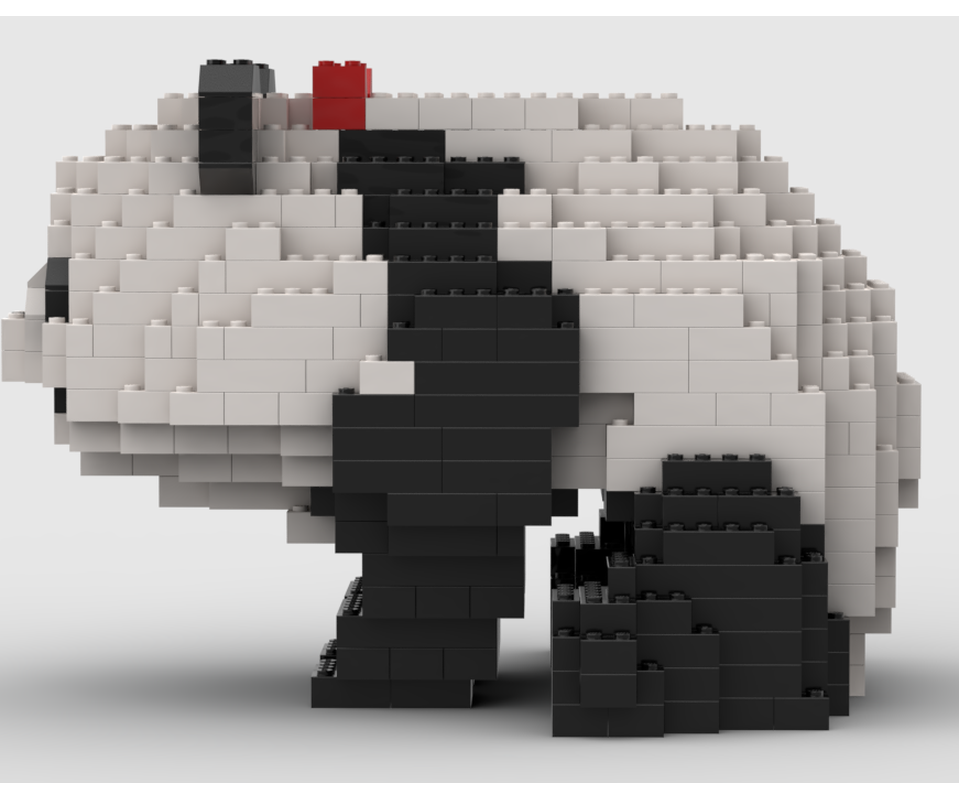 LEGO MOC-211495 sitting panda by brick_squirrel | Rebrickable - Build ...